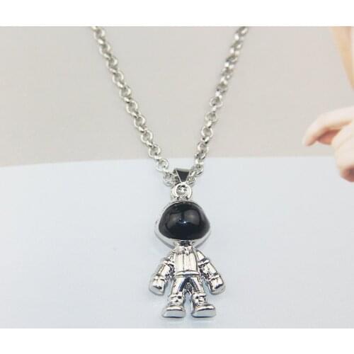 Fashion Jewelry Personality Charm Spaceman Hip Hop Pendant Astronaut Simple Necklace Female Men Gifts