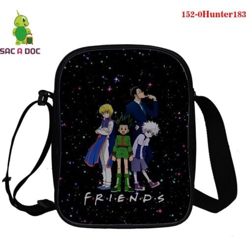 Fashion Women Casual Messenger Bags HUNTERxHUNTER Anime Backpack 3D Print Cross-body Bag HUNTERxHUNTER Women Men Handbags 2021