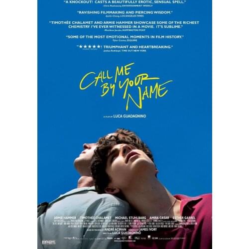 Call Me By Your Name Movie Luca Guadagnino Film Silk Fabric Wall Poster Art Decor Sticker Bright