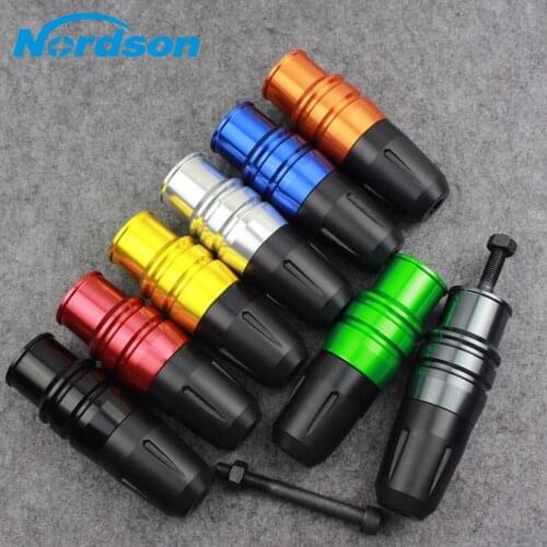 Nordson CNC Aluminum Crash Pads Motorcycle Exhaust Sliders Crash Protector For Kawasaki Z250 Z300 Ninja 250 Ninja 300 Z800 DMV
