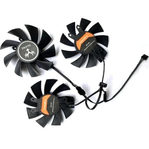 NEW 75MM 4PIN GTX1060 GPU Cooler Graphics Fan For Colorful iGame GTX 1060 GTX 1070Ti GTX 1080 GTX 1050 RX2060 Video Card Fans