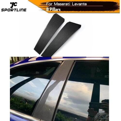 Full Carbon Fiber Window Garnish A B C Pillar Trim For Maserati Levante 2016 2017 2018 Car Styling Auto Accessories