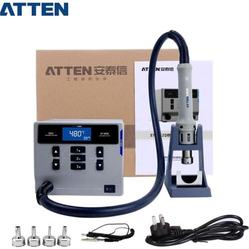 ATTEN ST862D Soldering Station 1000W Intelligent Hot Air Rework Station For Phone PCB Soldering Repair Straight wind and cycl