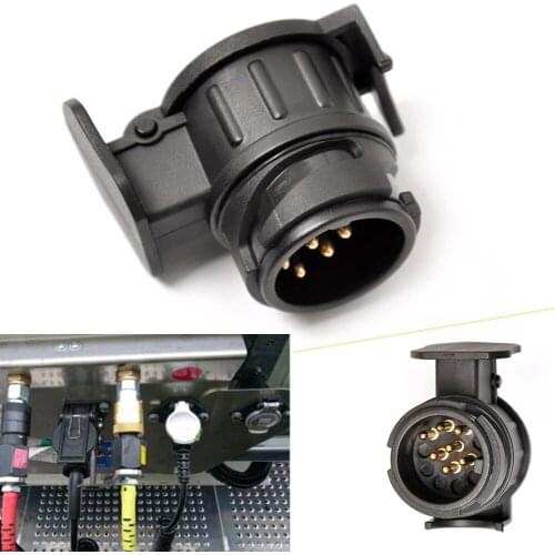 12V 13 To 7 Pin Plug Adapter Electrical Converter Truck Trailer Connector