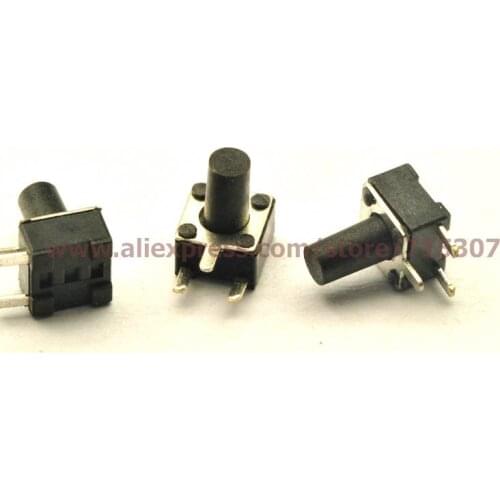 PHISCALE 20pcs Tactile Switch micro switch 4.5*4.5*7 / 4.5x4.5x7mm side actuator 3pin