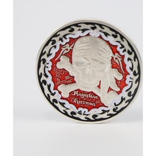 Pirate Ship Augustine Herman In Memory Metal 1OZ Silver Coin Challenge Creative Souvenir Coins Home Decoration Accessories