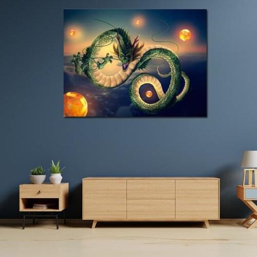 Anime Dragon Ball Shenron Poster Canvas Painting Mural Modern Living Room Bedroom Home Wall Decoration Child Gifts
