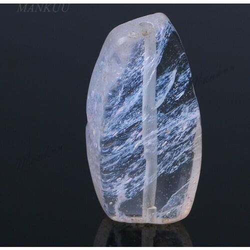 XYCAGB032 2020 Transparent Twisted Irregular Natural White Crystal Beads DIY Jewelry Finding Polish Loose Beads 15*30 mm