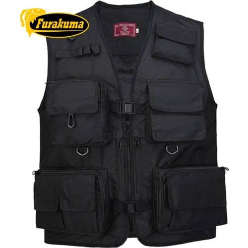 Furakuma Fishing Jacket Quick-drying Mesh Vest Multi-Pocket Mesh Vest Outdoor Vest Multi Pocket Summer Mesh Vest