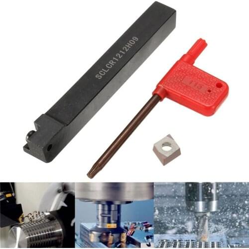 SCLCR1212H09 12x100mm Lathe Turning Tool Holder With 1 CCMT09t3 Insert Free 95 Degree Right Hand Hot Sale