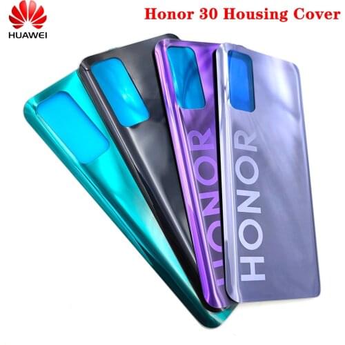 For Huawei Honor 30 Back Battery Glass Cover Honor30 BMH-AN10 Rear Door Housing Case Panel For Huawei Honor 30 Back Cover 6.53"