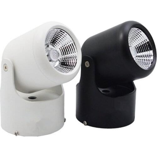 COB 5W 10W LED Spotlight Surface Mounted indoor Lighting 360 Degree adjustable+ AC110/240V Driver led downlight bed room foyer