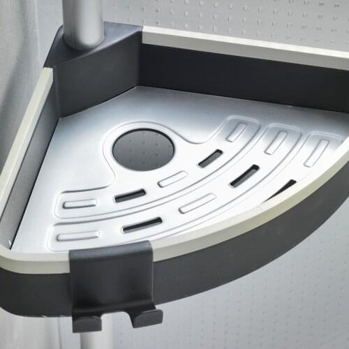 Venta Spring Mount Bathroom Corner Shelf Black for bathroom