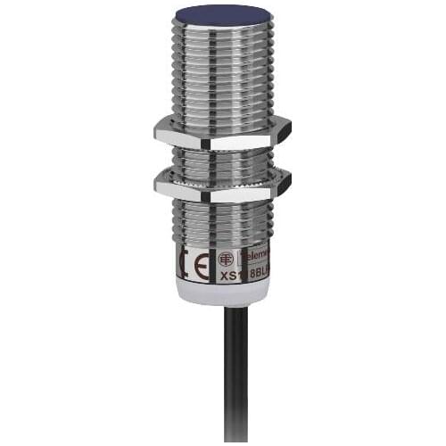 XS118BLPAL2 Inductive sensor XS1 M18 - L53mm - brass - Sn5mm - 12..24VDC - cable 2m