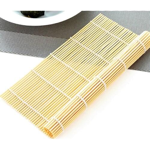 Hot Japanese Bamboo Sushi Rolling Sushi Maker Tools Bamboo Sushi Mat Japan Rice Roller Hand Maker Kitchen Onigiri Rice Roller