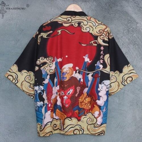 Japanese kimono Cardigan Men Haori Yukata blouse Male Samurai Costume Clothing Kimono Woman Mens Kimono Shirt Yukata Haori