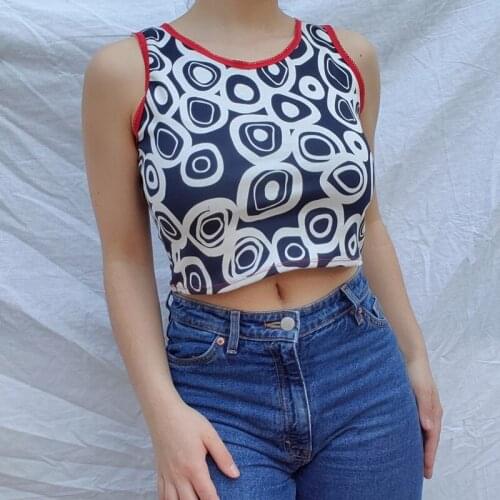 Y2K Harajuku Graphic Tank Top 2021 Women Sleeveless Slim Fit Mini Vest E-girl Aesthetic Streetwear Summer Gothic Sweats Crop Top