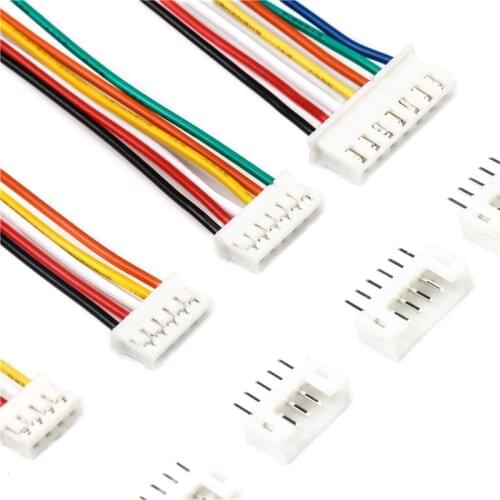 10Sets Mini Micro JST PH-2.0 Connector 2/3/4/5/6/7/8/9/10-Pin Male Female Plug With Wires Cables Socket Connectors30cm 26AWG