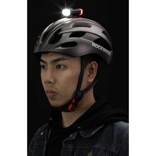 100% New Cycling Bike Light Duplex Integrates Both Headlight and Safety Light USB Rechargeable MTB Helmet Front Handlebar Light