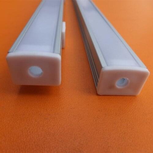 2m/pcs 70m/lot free shipping cost aluminum channel with cover and end caps and clips for led bar , led linear light