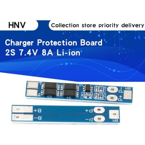 2S 7.4V 8A Li-ion 18650 Lithium Battery Charger Protection Board 8.4V Overcurrent Overcharge / Overdischarge Protection