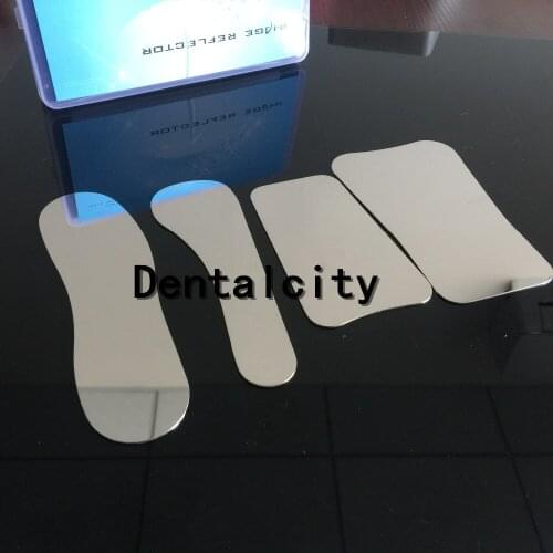 4pcs Dental Clinic Stainless Steel Photography Mirrors Orthodontic Intra-oral Reflector