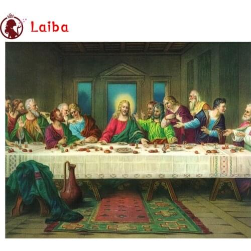 DIY Diamond Painting Hot selling last supper religion Full Square Diamond Embroidery sale Cross Stitch sets Mosaic Handmade Gift