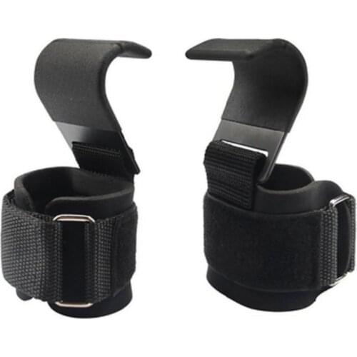 Fitness Wristband Heavy Pull-Up Power Lifting Grip Cushion Fitness Hook