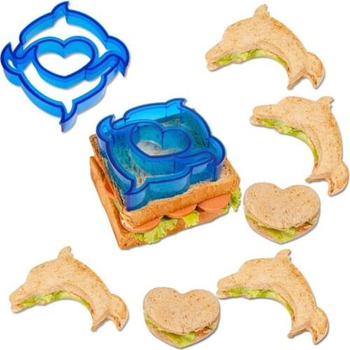 Sandwich Moulds Bread Molds DIY Animal Form Dinosaur Heart Pupply Star Bread Cutting Tools Pastry Decorating Stamp Gadgets
