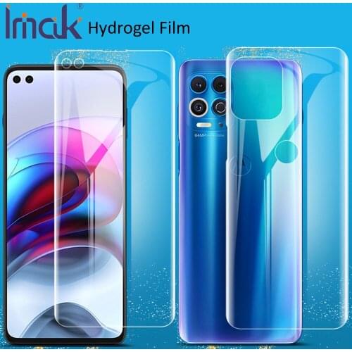 Imak Hydrogel Film For Motorola Edge S Rear Front Back Soft Clear Screen Guard Protective oleophobic