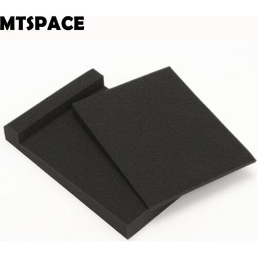 MTSPACE 1 Set Perfect Sponge Black Studio Monitor Speaker Acoustic Isolation Foam Isolator Pads for Recording Studios 30*20*4.5