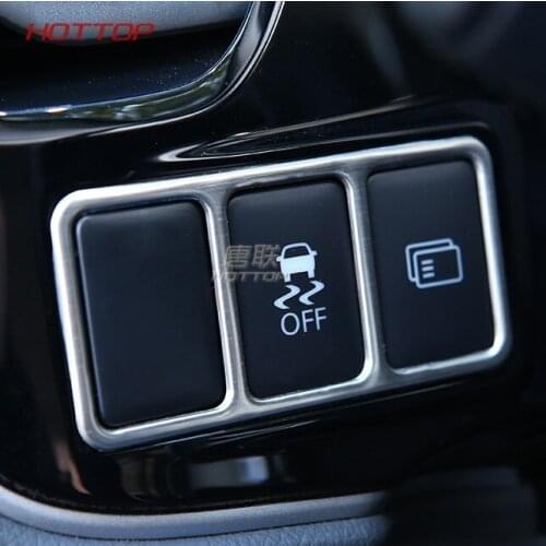 Dashboard Steering Wheel Switch Button Adjust Cover Frame Trim For Mitsubishi Outlander 2015 2016 2017 2018