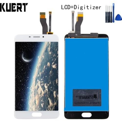 KUERT High Quality 5.5" For Meizu M5 Note M621H M621Q M621M Touch Screen Digitizer 1920x1080 LCD Display Assembly + Frame