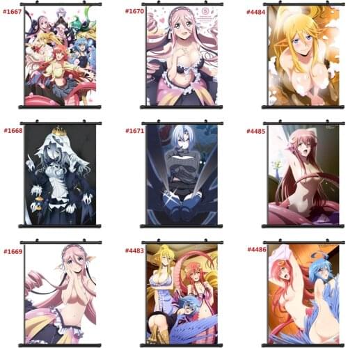 Monster Musume no Iru Nichijou Boys Anime manga wall Poster Scroll A