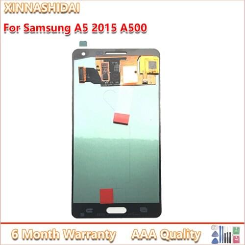 New LCD for SAMSUNG Galaxy A5 2015 A500FU A500 A500F A500M LCD Display Touch Screen Digitizer Replacement