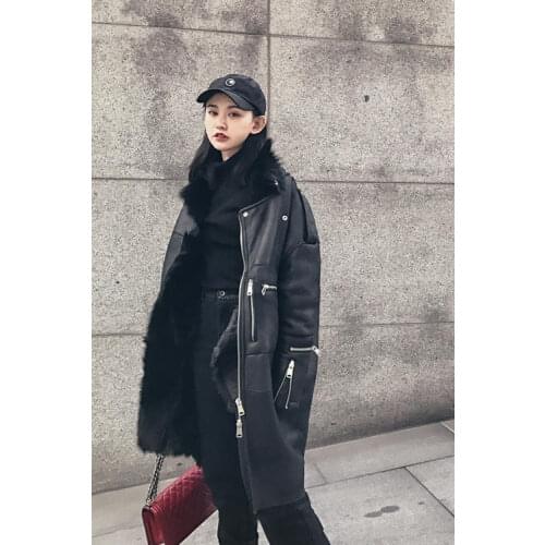 High Qualty Wool 2020 Coat Women Winter Imported Fur Jacket Warm Thickening Parkas Female Cool Outwear 27282MF406