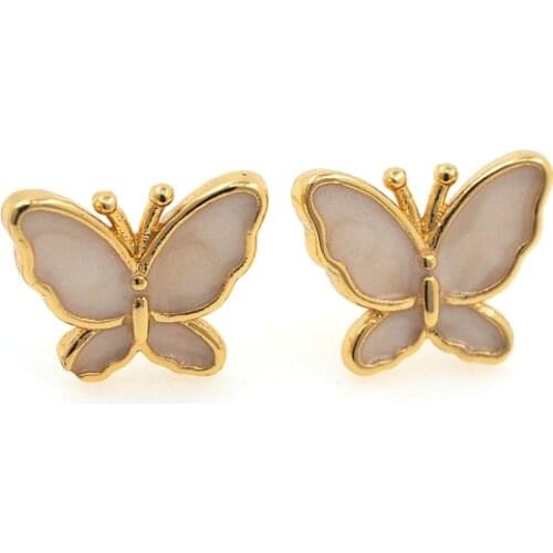 Pink Butterfly Earrings,Girl Butterfly Earrings,Pale Pink Earrings,DIY Jewelry Making Accessories