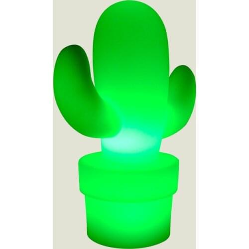 Cactus 16 RGB LED Night Home Decor Rechargeable Battery IP65 Waterproof Table Lamp Garden Decoration Multiple Colors Outdoor