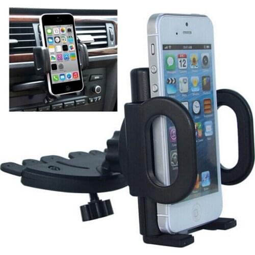 Universal 360 Degree Rotating Holder Smart Phone Adjustable CD Slot Mount Stand Car Phone Holder For Mobile Phone Bracket Stand