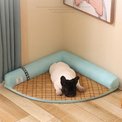 Four seasons universal removable and washable summer dog kennel mat bed pet bed cat litter dog mat