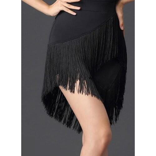 Fringe Latin Dance Skirt For Women Salsa Dancing Outfits Irregular Skirt Latina Practice Wear Stage Costume Rumba Clothes JL1959
