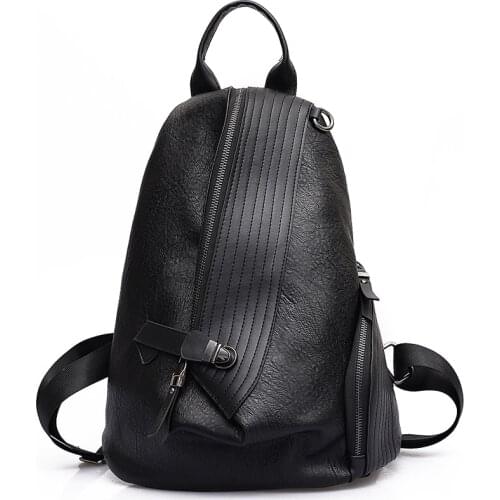 Womens Backpacks Fashion Women 2021 Bag PU Leather Backpack Female Solid Coffee Color Gift Backpack Schoolbag For Girls 457