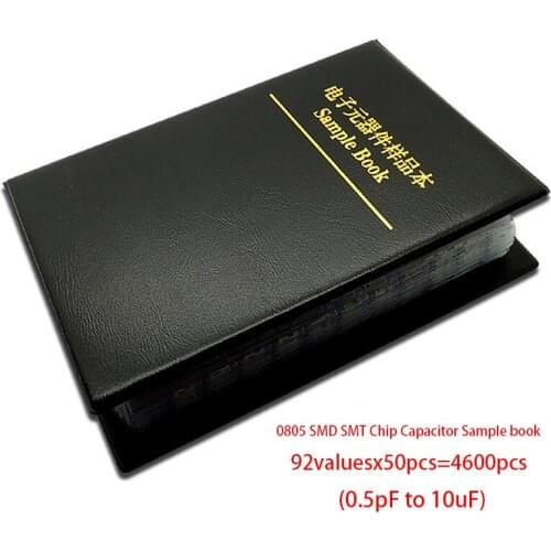 0805 SMD SMT Chip Capacitor Sample book Assorted Kit 92valuesx50pcs=4600pcs (0.5pF to 10uF)