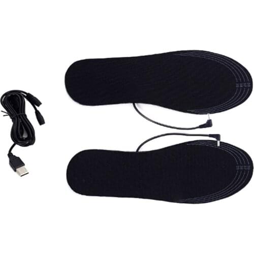 1 Pair USB Heated Insoles Warmer heating Shoes Heater Winter Keep Warm S M L size