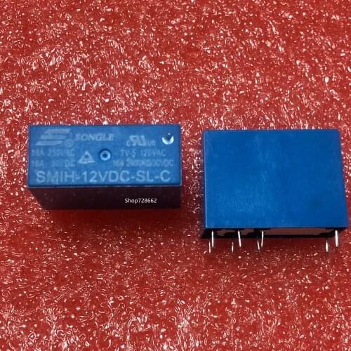 10pcs/lot SMIH-05VDC-SL-C SMIH-12VDC-SL-C SMIH-24VDC-SL-C 05V 12V 24V Relays 16A 250V 8pin