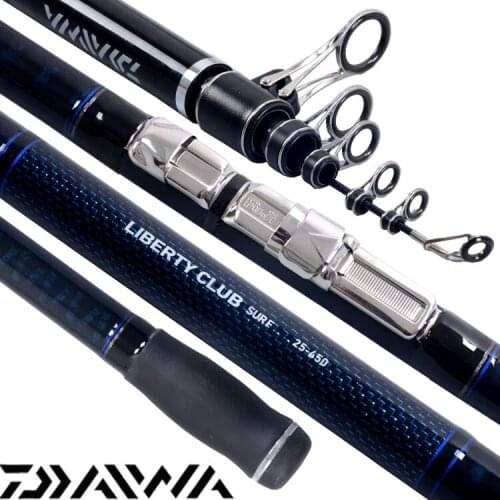 100% Original Daiwa LBT C Carbon TeleSurf Rod Long Cast Beach Rod Surfcasting Rod Fuji Parts 2.7m-4.5m