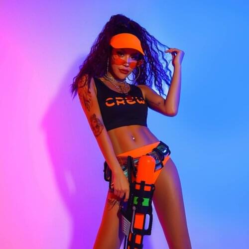 2020 Jazz Dance Costumes Women Sexy DJ Rave Outfit Pole Dance Performance Clothing Nightclub Gogo Dancers Stage Clothes DQS6145