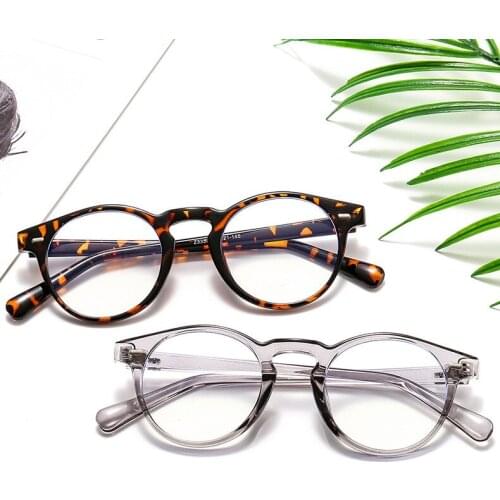 2021 Vintage Retro Round Eyeglasses Frame Women Prescription Clear Glasses Men Optical Eye Frame Eyewear Glasses Frame Oculos