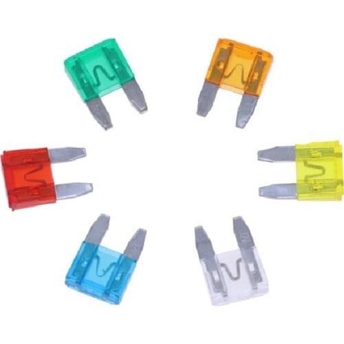 30pcs Mixed Micro Fuses Auto Car Truck Small Blade Fuses Low Profile Kit Car Fuse Assortment Set 5A 10A 15A 20A 25A 30A