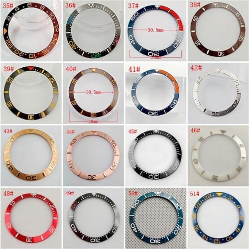 Watch accessories 38mm bezel fit automatic 40mm mens watch bezel fit parnis watches